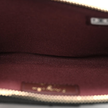 Chanel Caviar Quilted CC Zip Around Card Holder Black 6 of 11