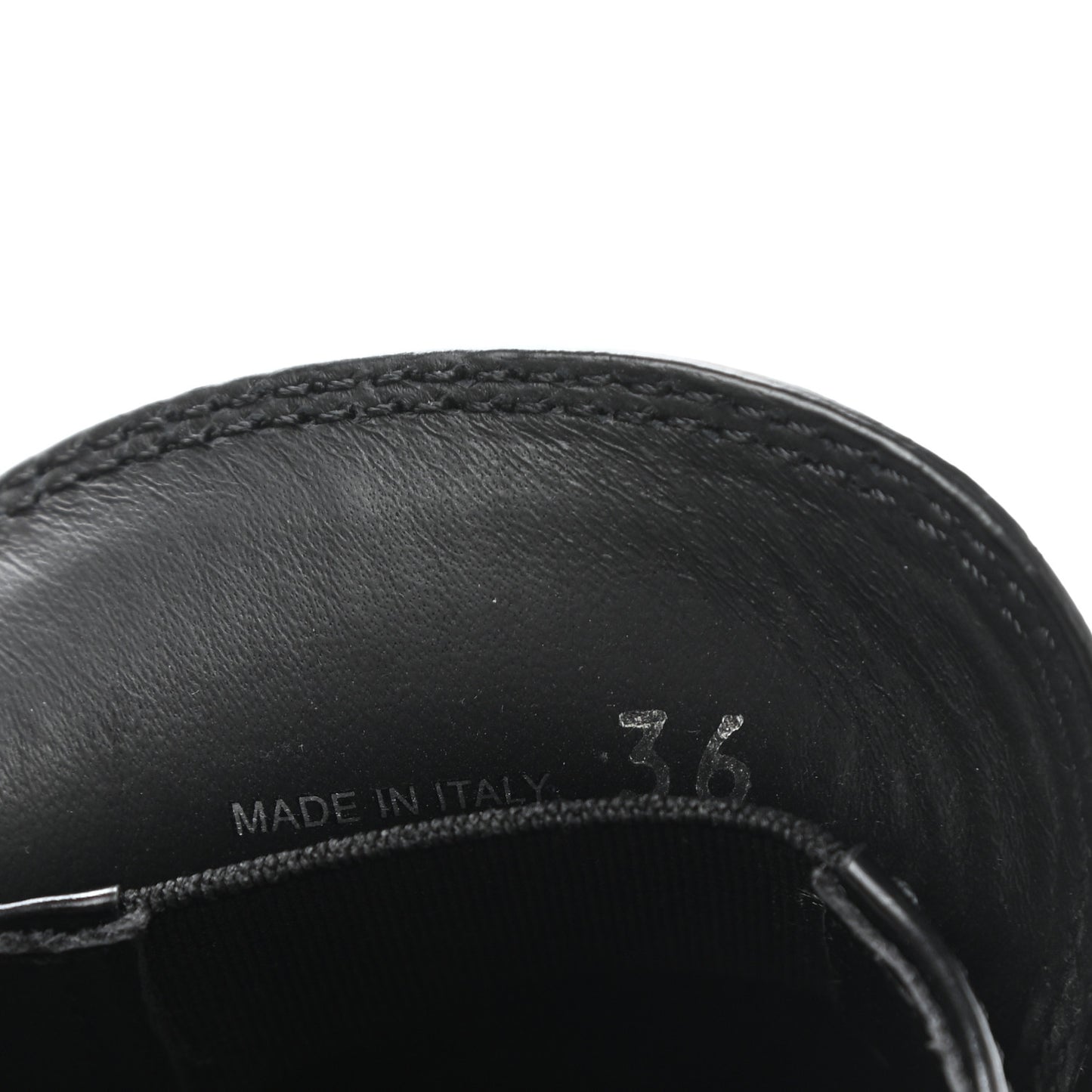 Spazzolato Metal Triangle Logo 50mm Loafers 36 Black