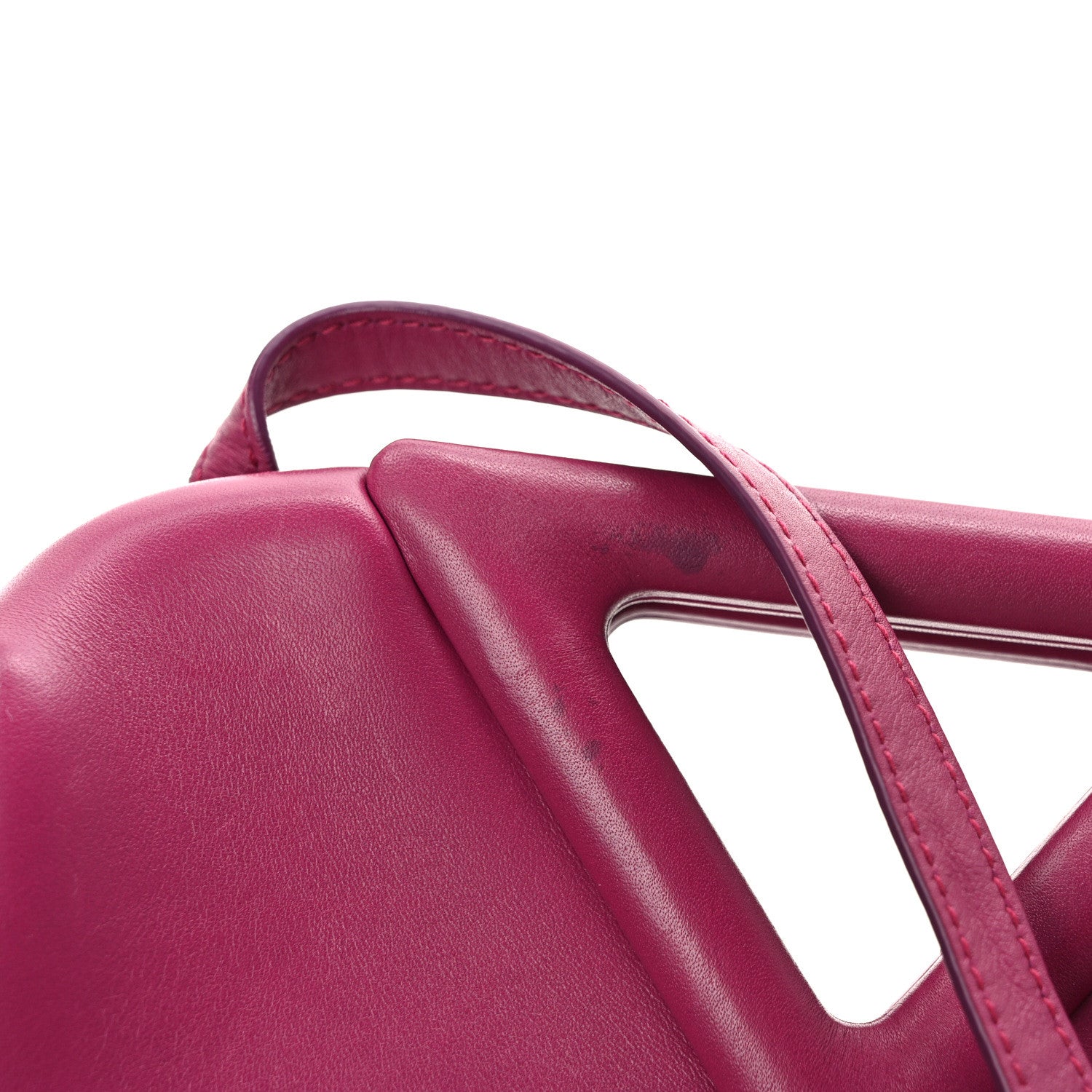 Bottega Veneta Calfskin Small The Point Triangle Bag Cinnabar 9 of 9