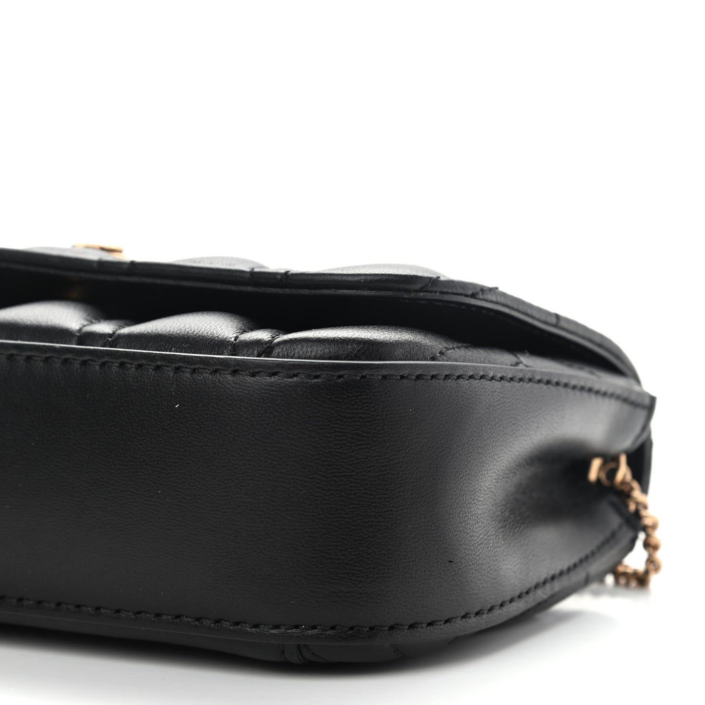 Nappa Quilted Virtus Evening Bag Black