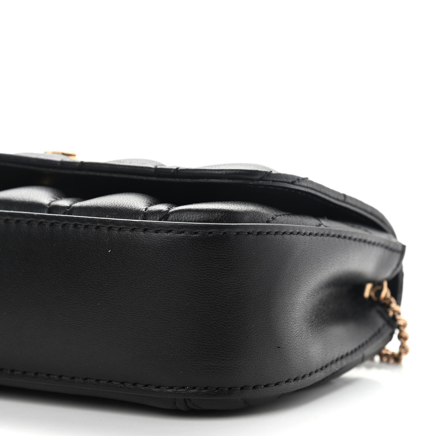 Versace Nappa Quilted Virtus Evening Bag Black 6 of 9