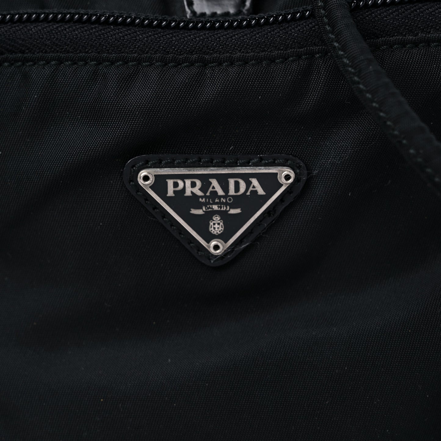 Nylon Vela Mini Cinch Backpack Black