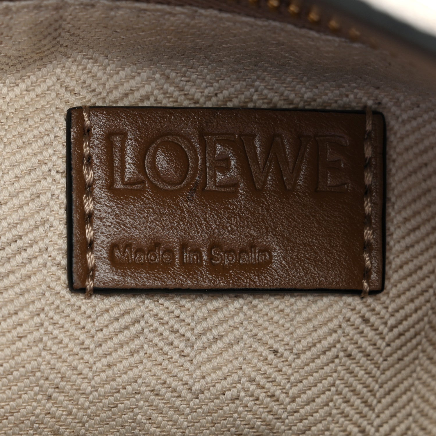 Loewe Grained Calfskin Small Puzzle Bag Sand Mink 1820666