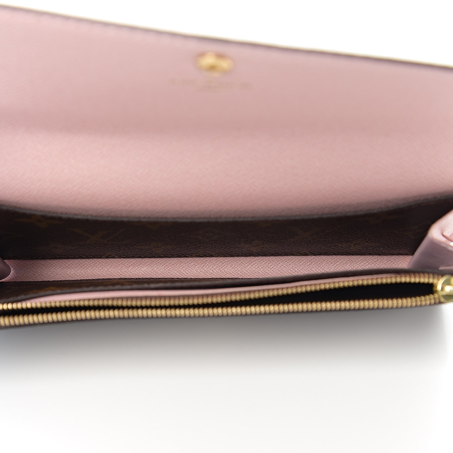 Louis Vuitton Monogram Emilie Wallet Rose Ballerine 4 of 5