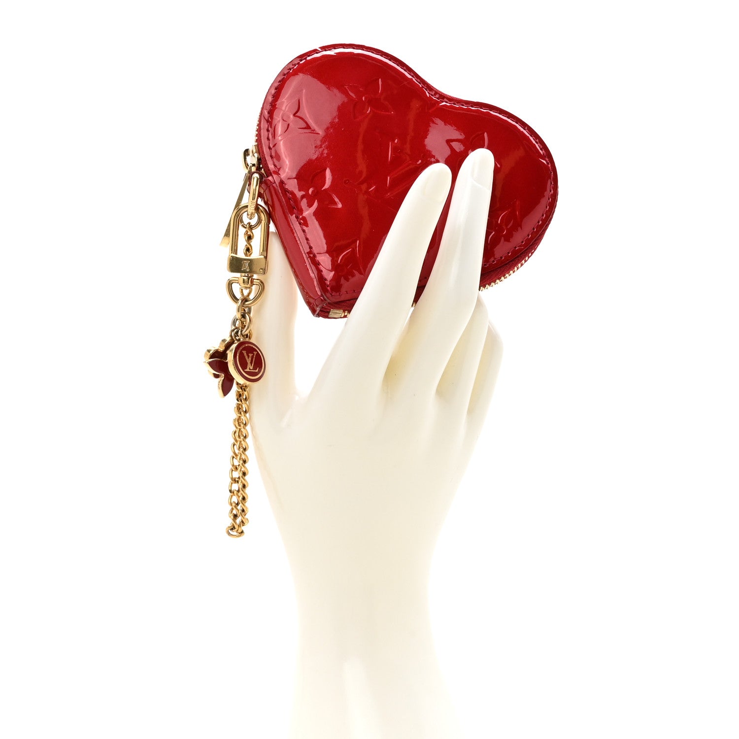 Louis Vuitton Vernis Coeur Heart Coin Purse Pomme D'Amour 2 of 10