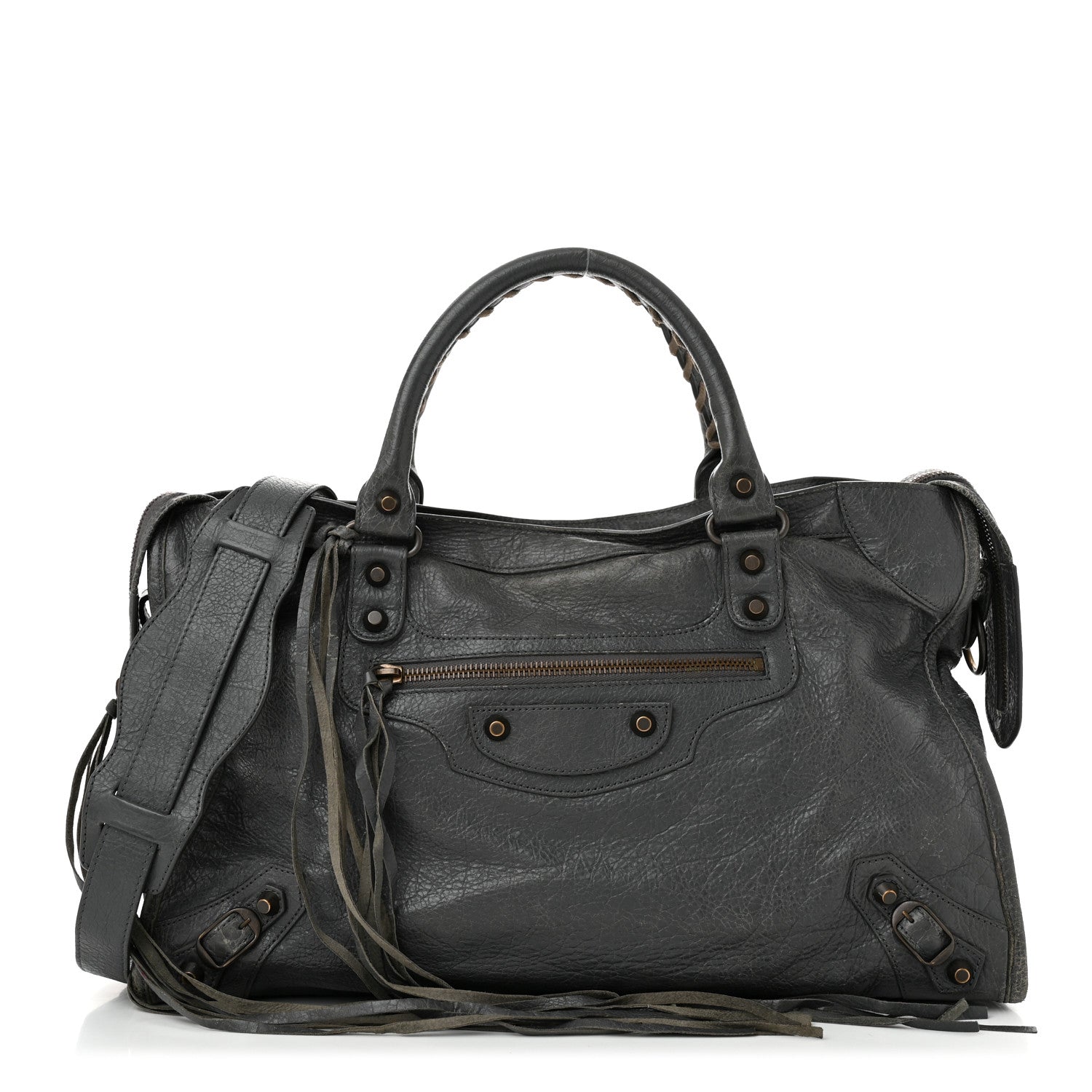 Balenciaga Agneau Classic Hardware City Anthracite 1 of 10