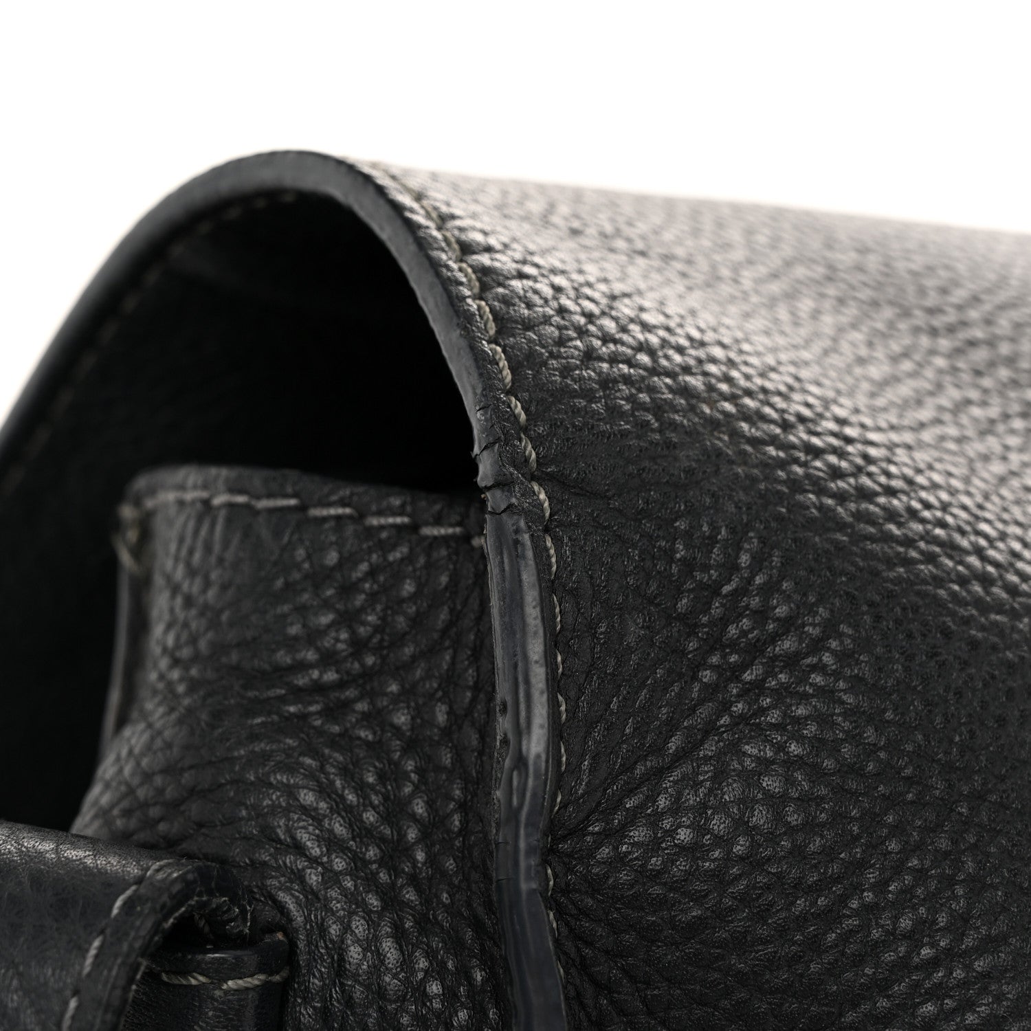 Chloe Grained Calfskin Medium Marcie Saddle Bag Black 13 of 14