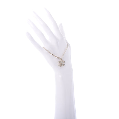 Chanel Pearl Crystal CC Bracelet Light Gold 2 of 5