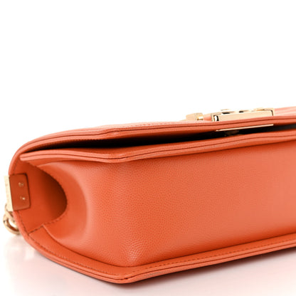 Chanel Caviar Quilted Small Boy Flap Orange 9 of 10