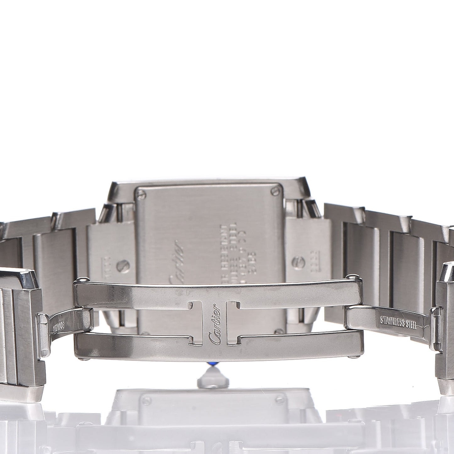 Stainless Steel 25mm Tank Francaise Quartz Watch