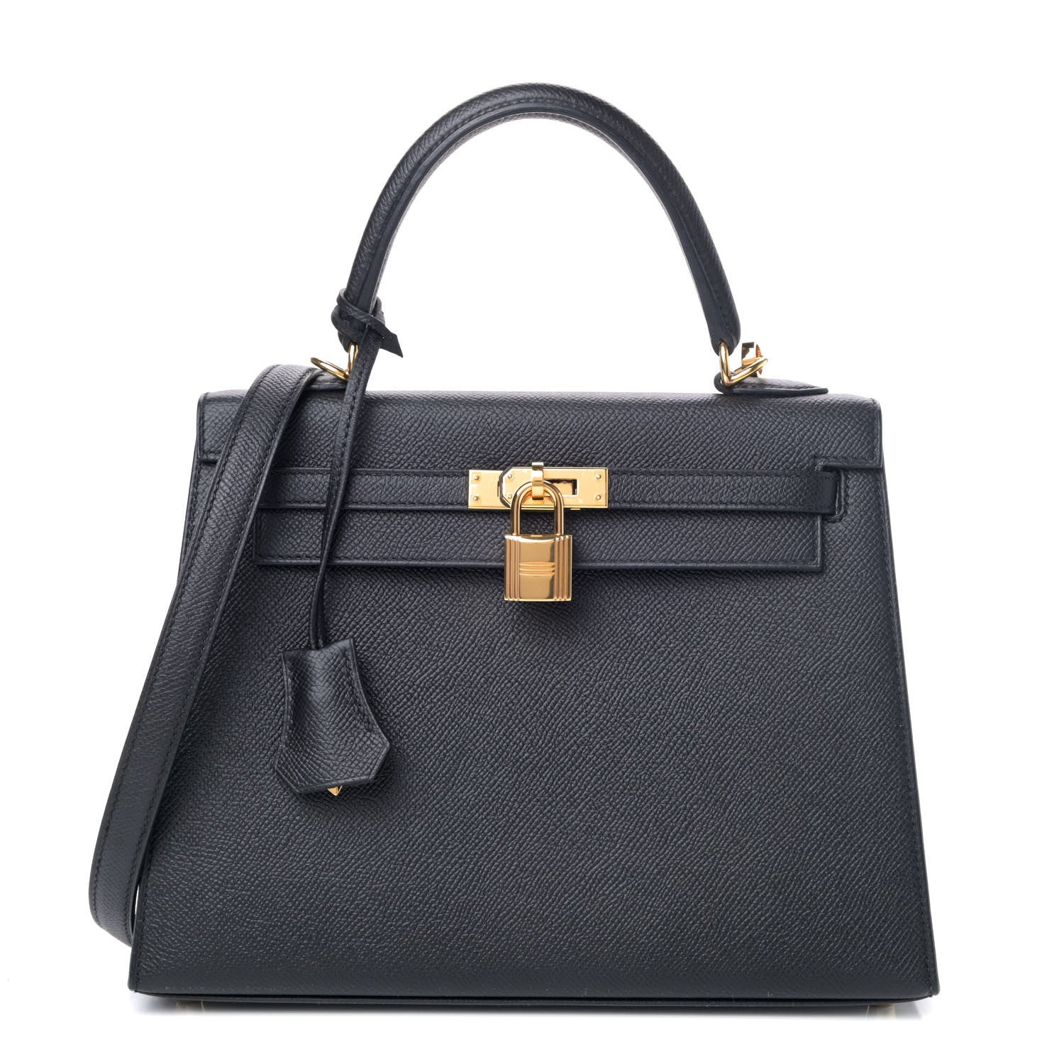 Hermes Epsom Kelly Sellier 25 Black 1 of 8
