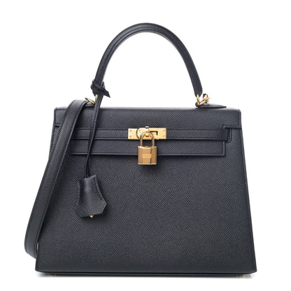Hermes Epsom Kelly Sellier 25 Black 1 of 8