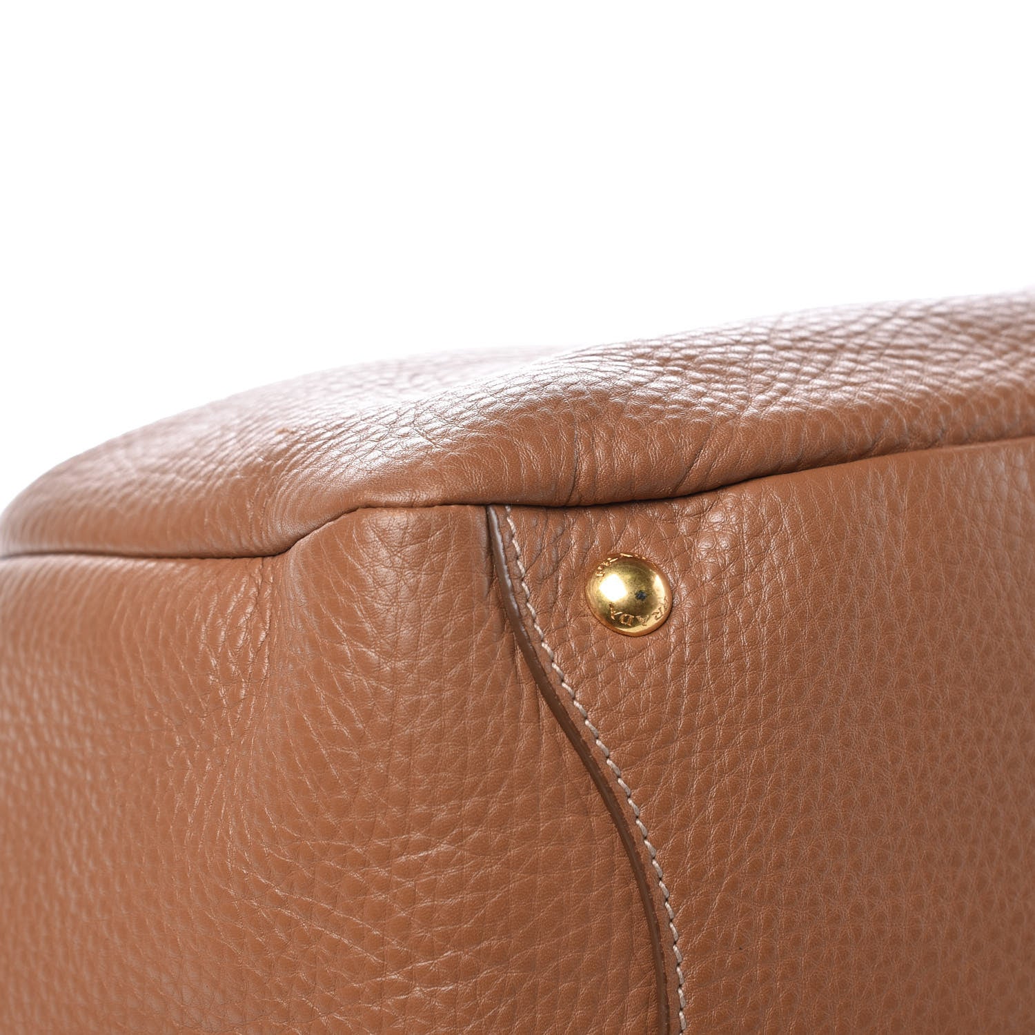 Prada Vitello Daino Side Pocket Hobo Cuoio 9 of 12