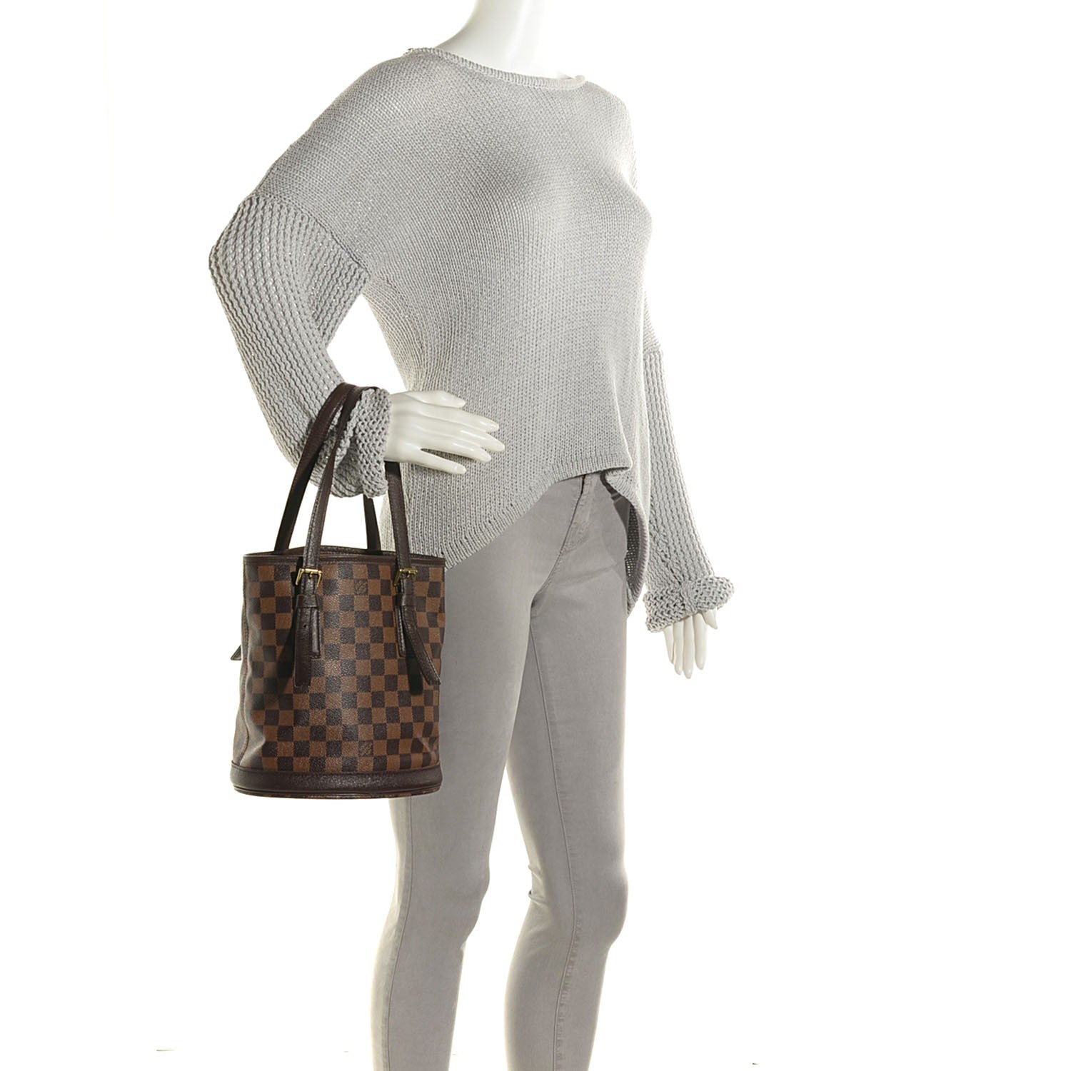 Louis Vuitton Damier Ebene Marais Bucket 23 2 of 6