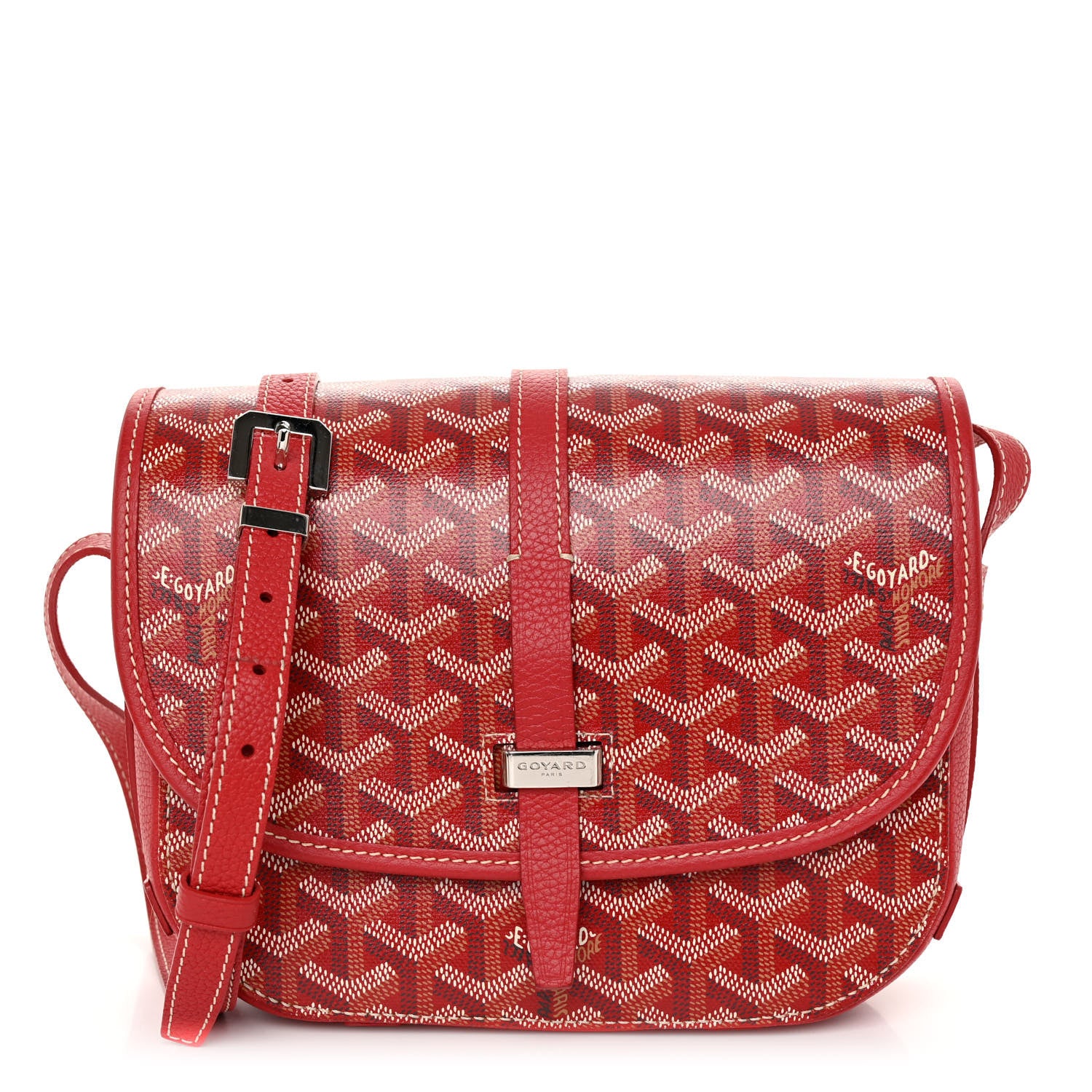 Goyard Goyardine Belvedere II PM Messenger Bag Red 2 of 9