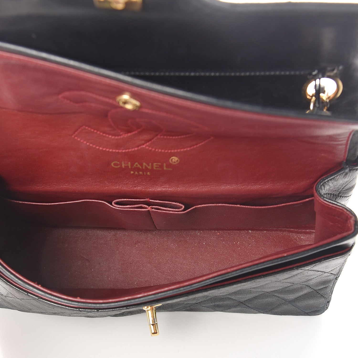 Chanel Lambskin Quilted Small Double Flap Black 4 of 10