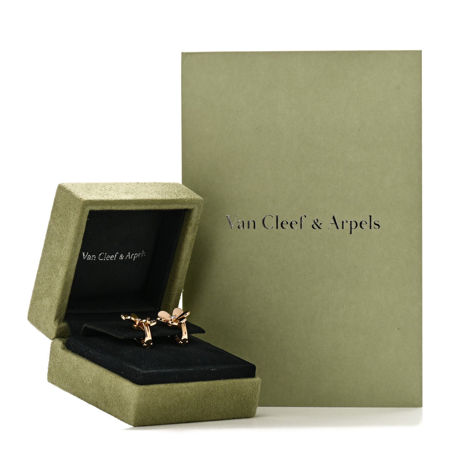 18K Yellow Gold Diamond Small Frivole Earrings