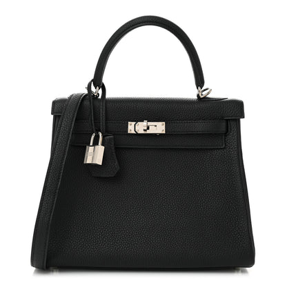 Hermes Togo Kelly Retourne 25 Black 1 of 11