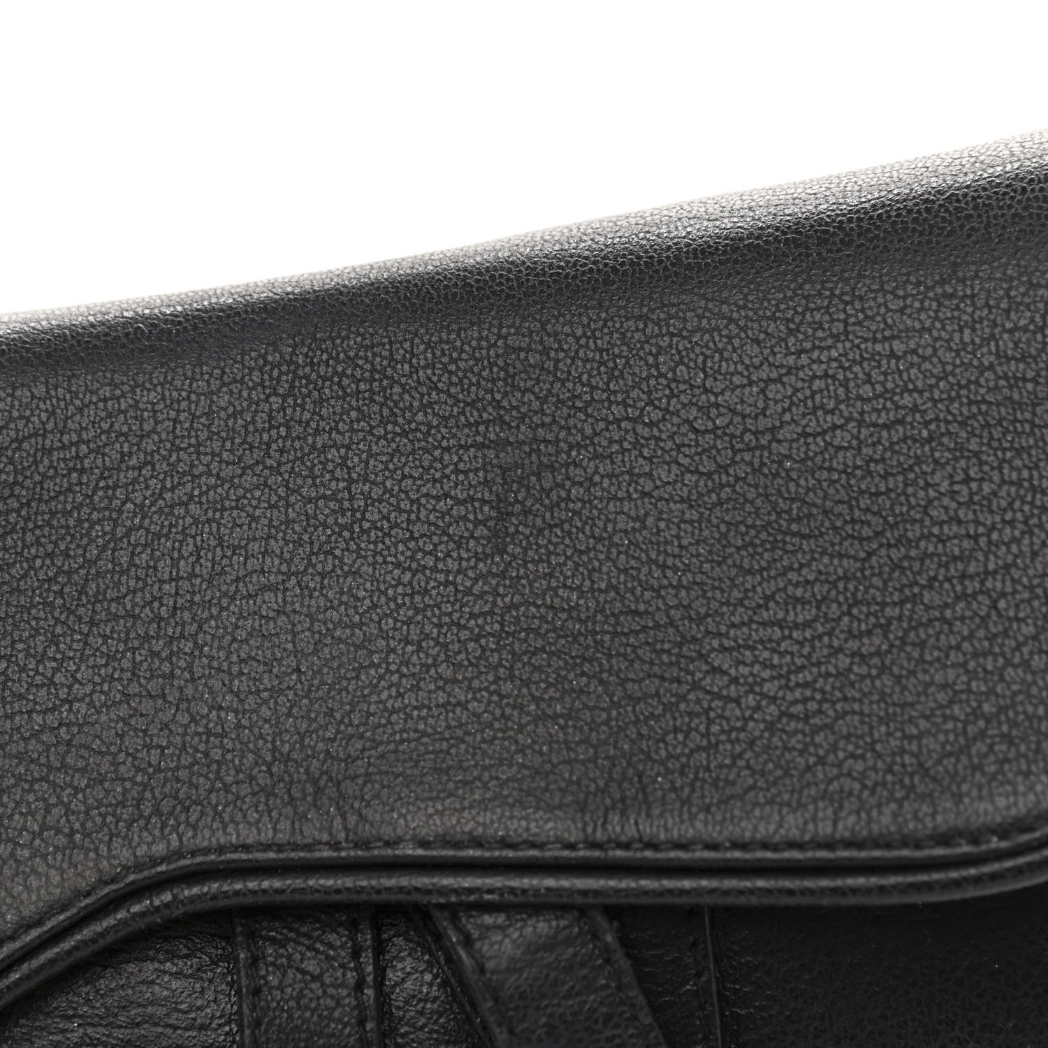 Christian Dior Calfskin Saddle Bag Black 12 of 19
