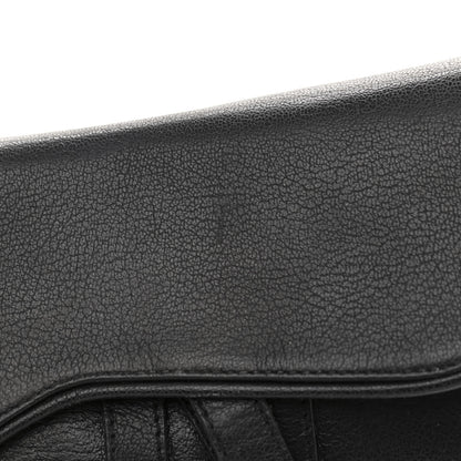 Christian Dior Calfskin Saddle Bag Black 12 of 19