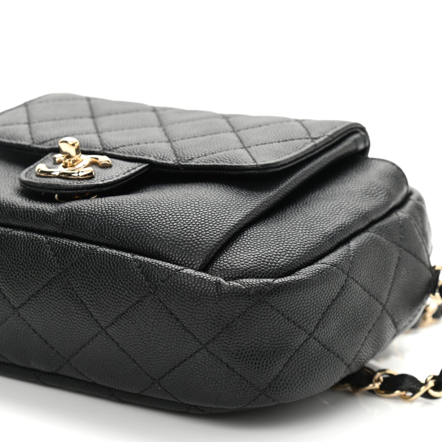Caviar Quilted CC Day Camera Case Black