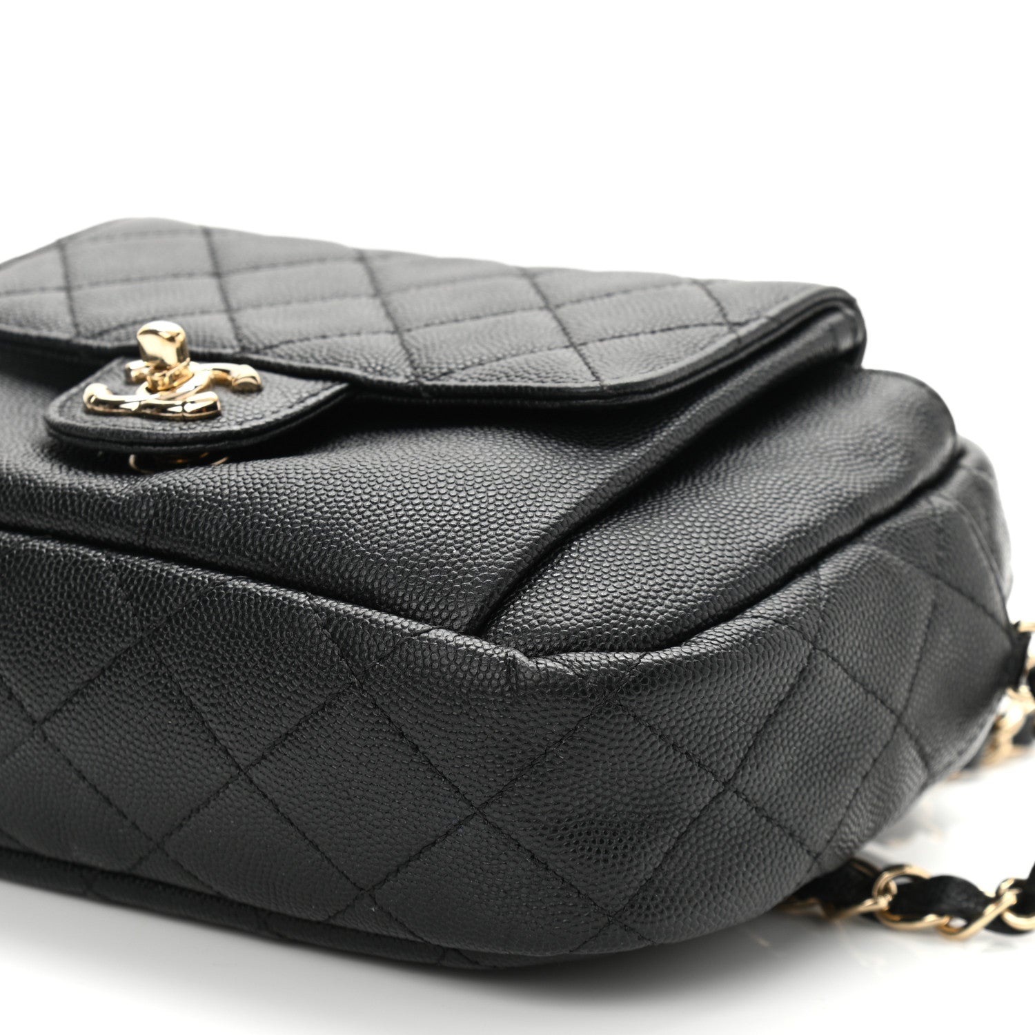 Chanel Caviar Quilted CC Day Camera Case Black 10 of 10