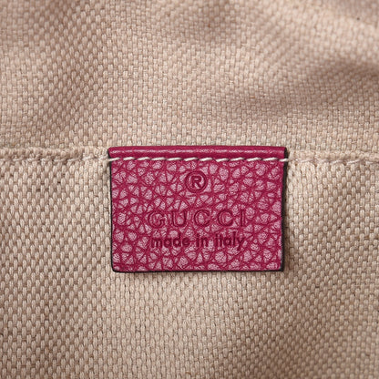 Gucci Pebbled Calfskin Small Soho Disco Bag Bright Bougainvillea 6 of 7