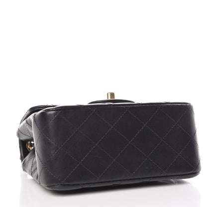 Chanel Lambskin Quilted Mini Square Flap Black 4 of 9