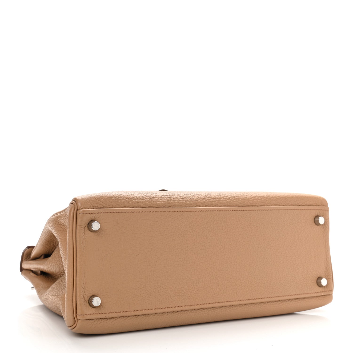 Hermes Taurillon Clemence Kelly Retourne 32 Camel Tabac 4 of 13