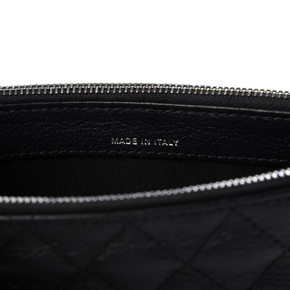 Chanel Patent Goatskin Quilted Small Gabrielle Clutch With Chain Black 9 of 9