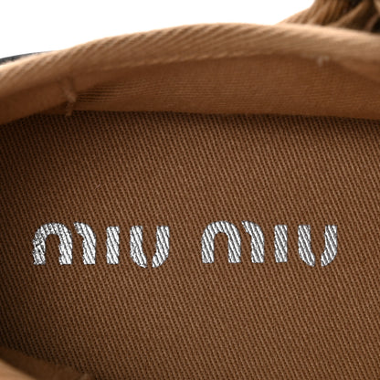Miu Miu Canvas Mary Jane Ballerina Flats 37 Malto 8 of 9