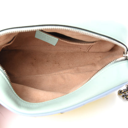 Gucci Calfskin Matelasse Diagonal Small GG Marmont Chain Shoulder Bag Multicolor Pastel 5 of 10