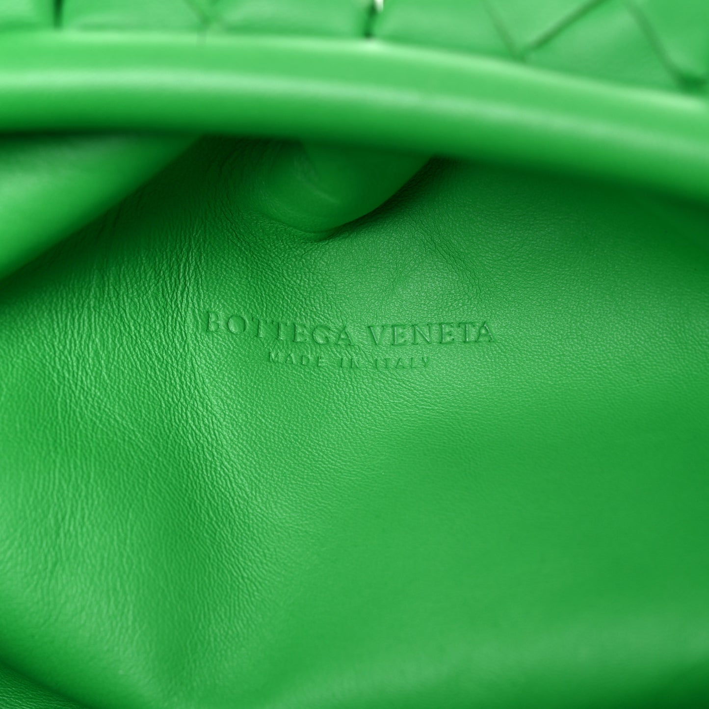Nappa Maxi Intrecciato The Pouch Oversized Clutch Racing Green