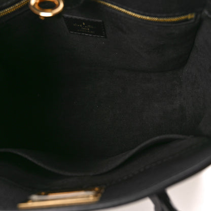 Louis Vuitton Calfskin Monogram On My Side PM Black 5 of 9