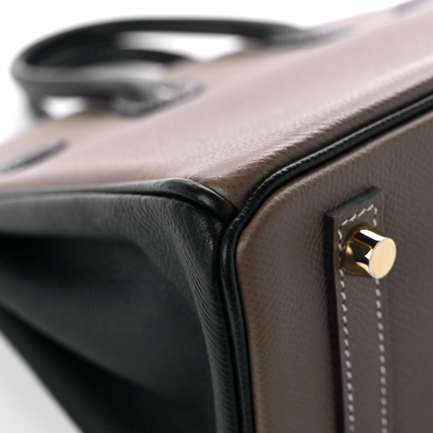 Epsom Horseshoe Birkin 25 Etoupe Black