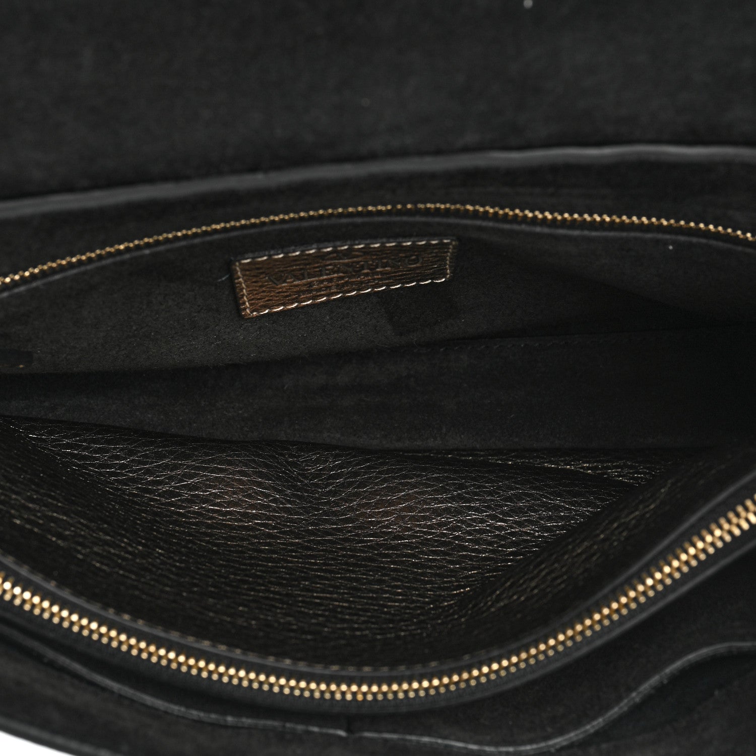 Valentino Garavani Metallic Pebbled Calfskin Small Rockstud Single Handle Flap Bag Sasso 5 of 9