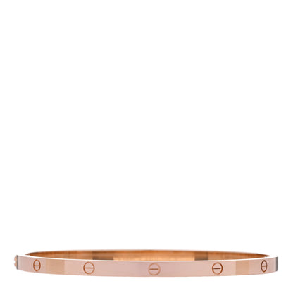 Cartier 18K Pink Gold Small LOVE Bracelet 18 2 of 9