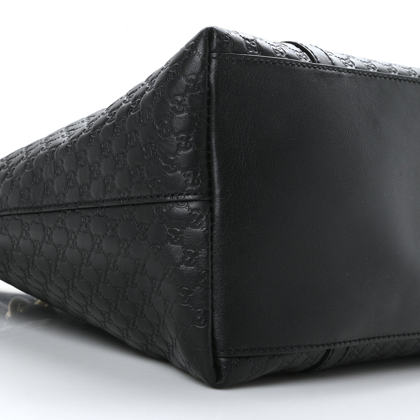Soft Microguccissima Dome Satchel Black