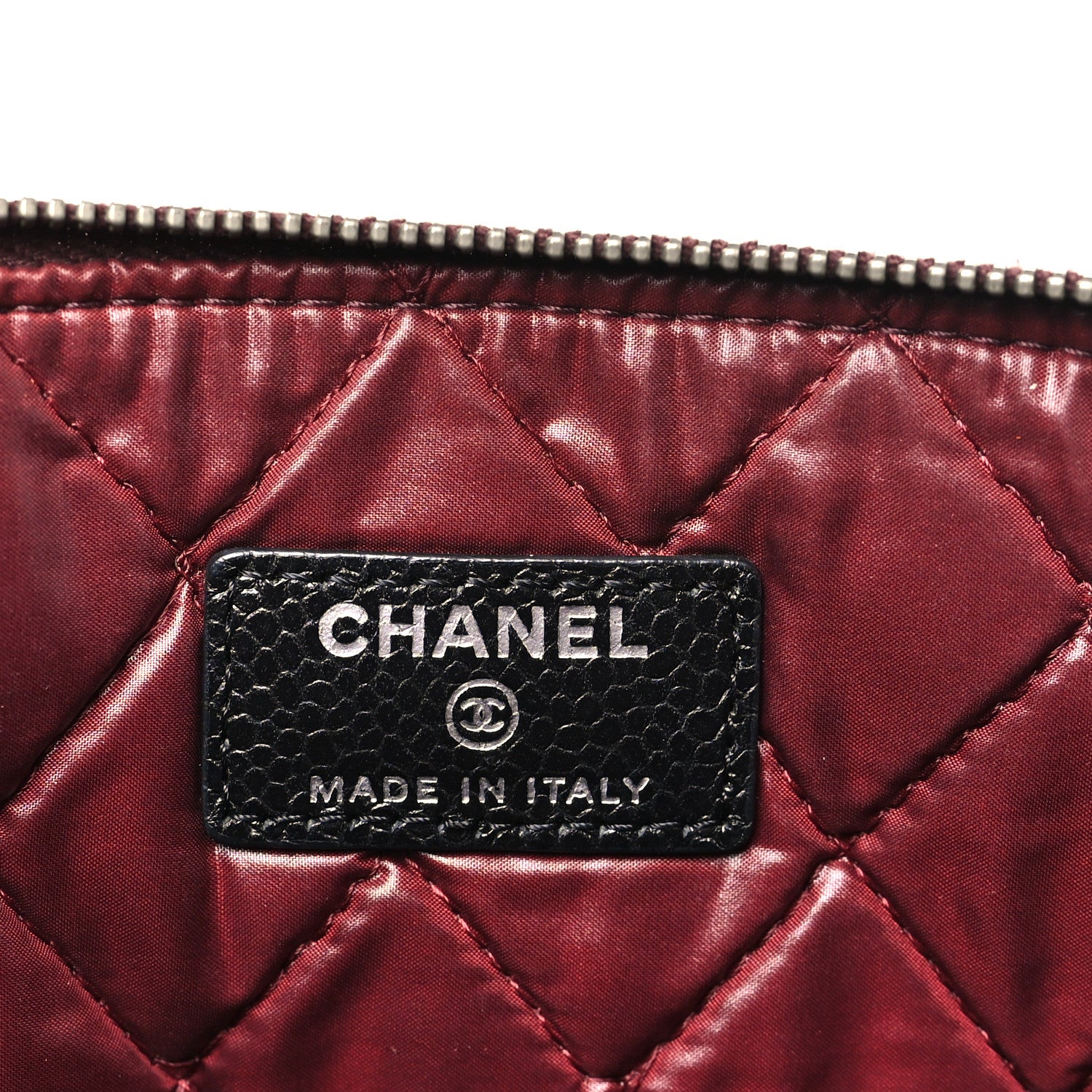 Chanel Caviar Quilted Large Cosmetic Case Black 6 of 8