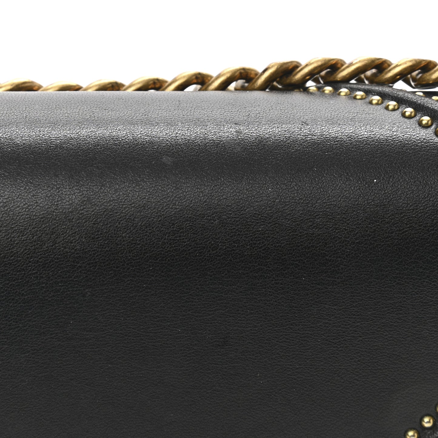 Lambskin Studded Medium Diorama Flap Bag Black