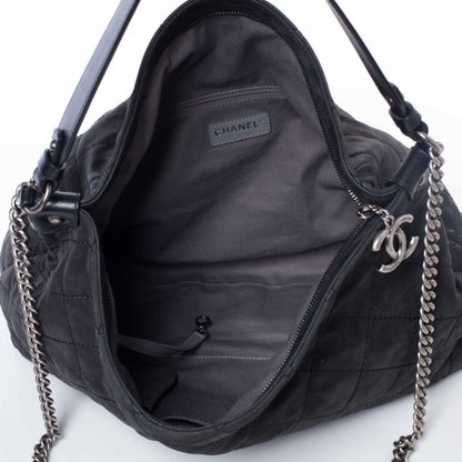 Chanel Iridescent Calfskin Coco Daily Hobo Black 8 of 10