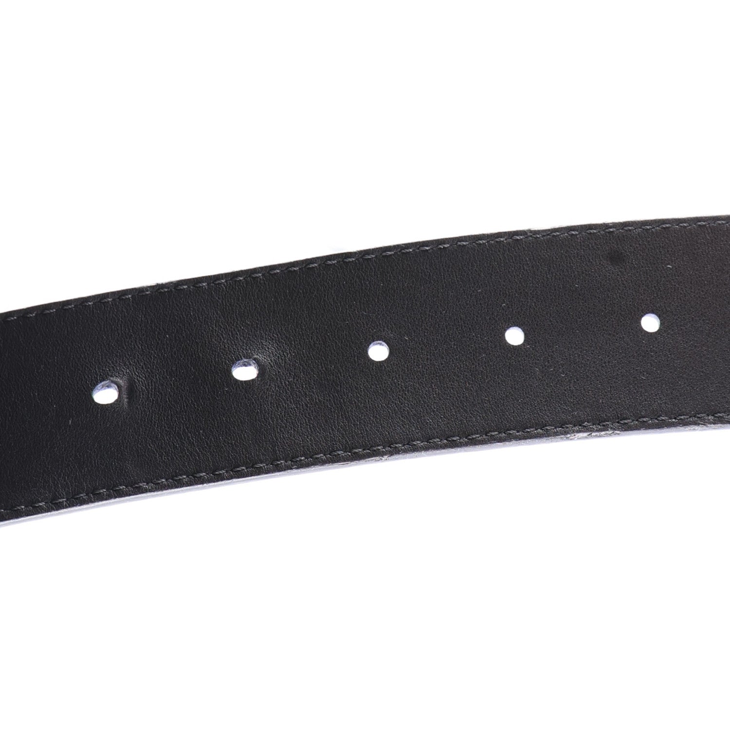 Louis Vuitton Calfskin 40mm Damier LV Reversible Belt 100 40 Black Midnight Navy 6 of 8