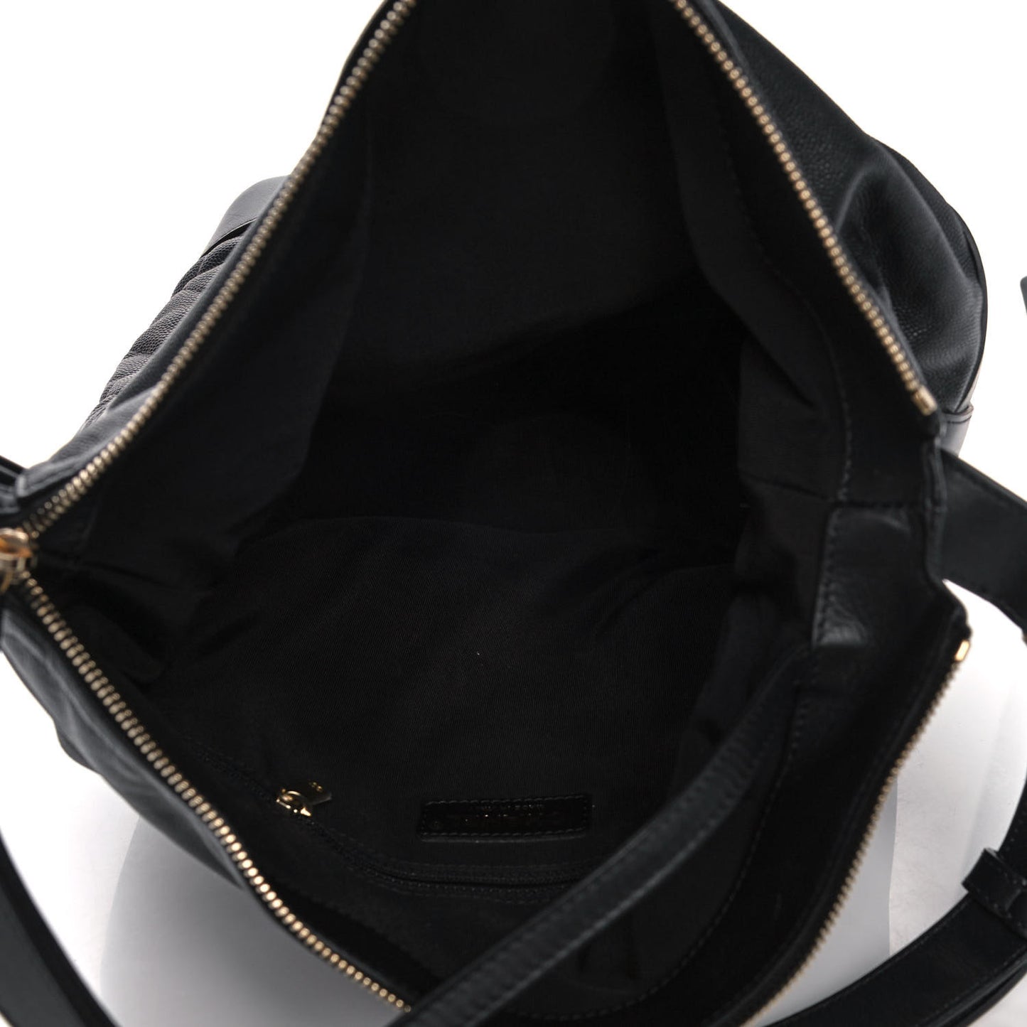 Caviar Lambskin Quilted Casual Style Hobo Black