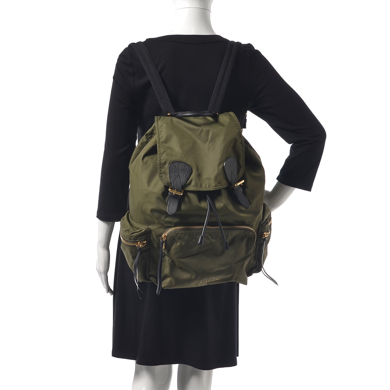 Burberry Nylon Large Rucksack Backpack Canvas Green 2 of 10