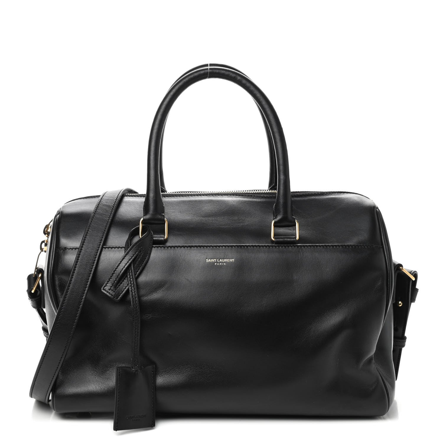 Saint Laurent Calfskin Classic Duffle 6 Black 1 of 10