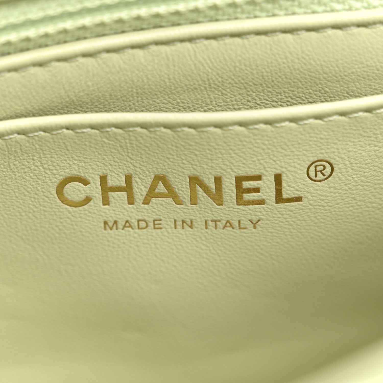 Chanel Lambskin Quilted Mini Pearl Crush Flap Light Green 6 of 12