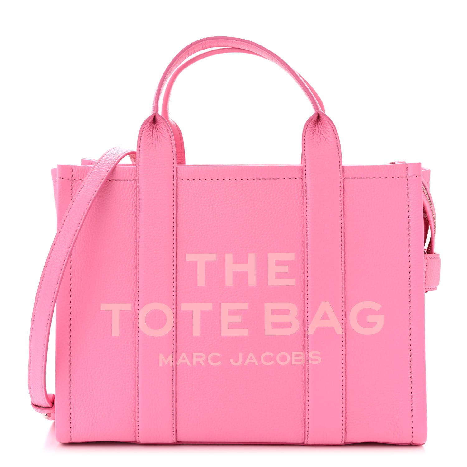 Marc Jacobs Grained Calfskin Medium The Tote Bag Petal Pink 1 of 10