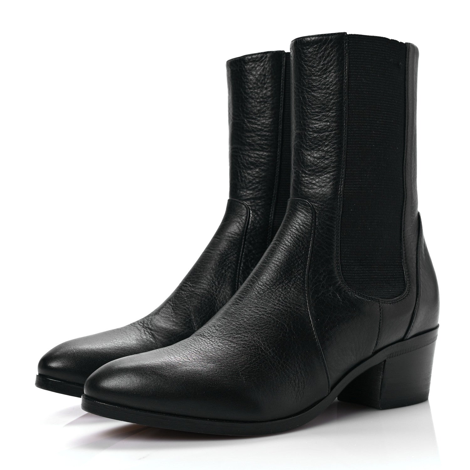 Chanel Calfskin Elastic Short Boots 35.5 Black 3 of 6