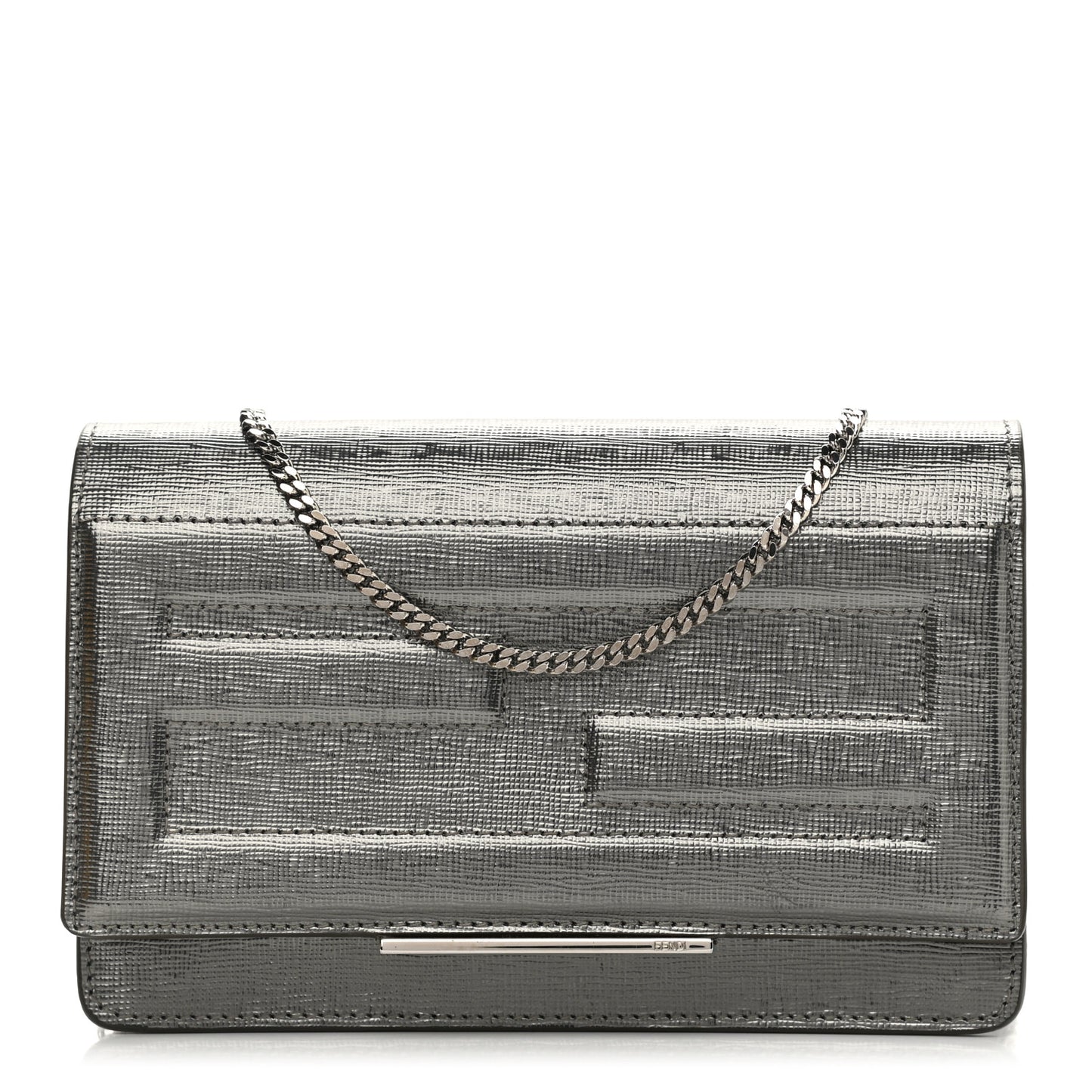 Vitello Mirror Elite Tube Wallet on Chain Graphite