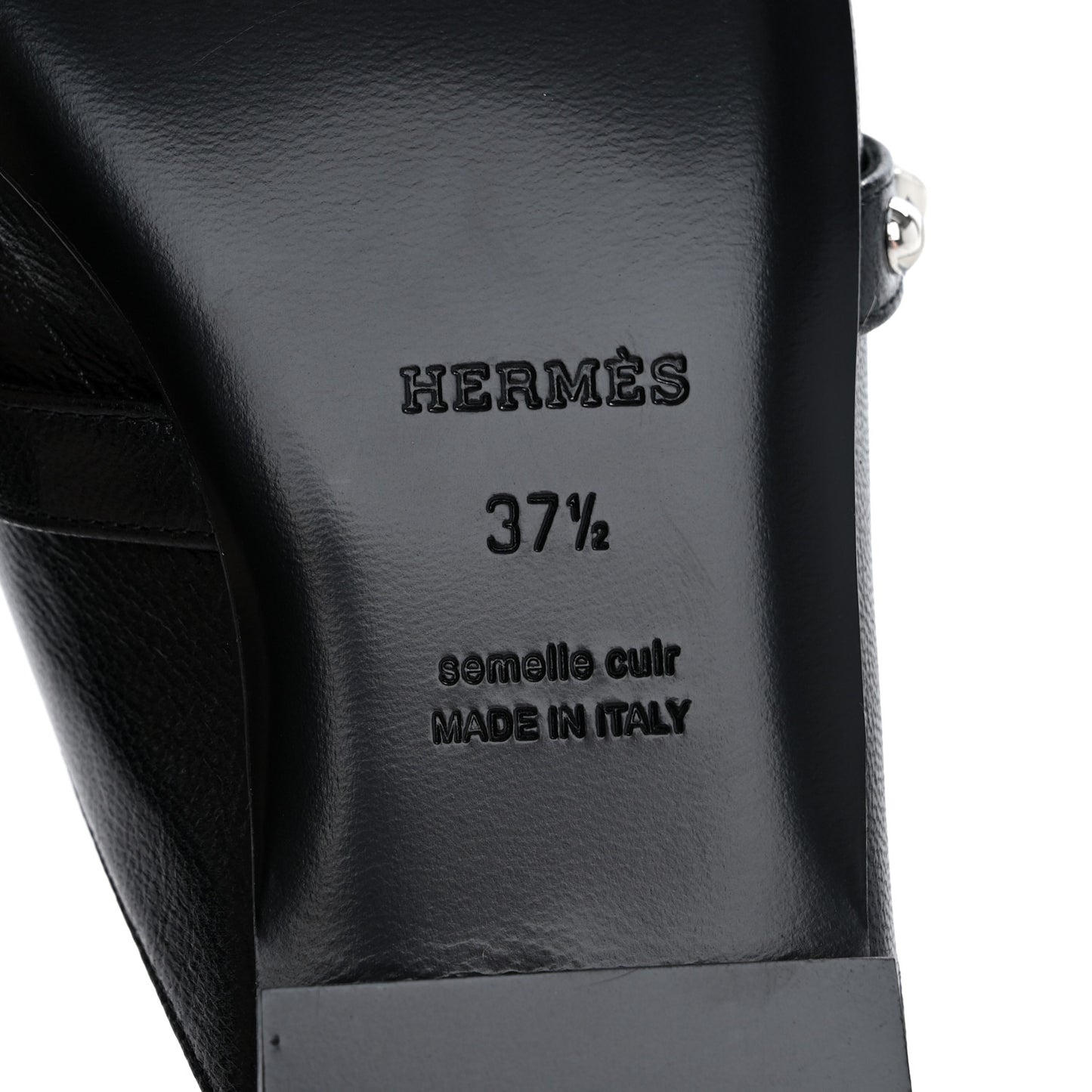 Goatskin Medor Studded Oz Mules 37.5 Black